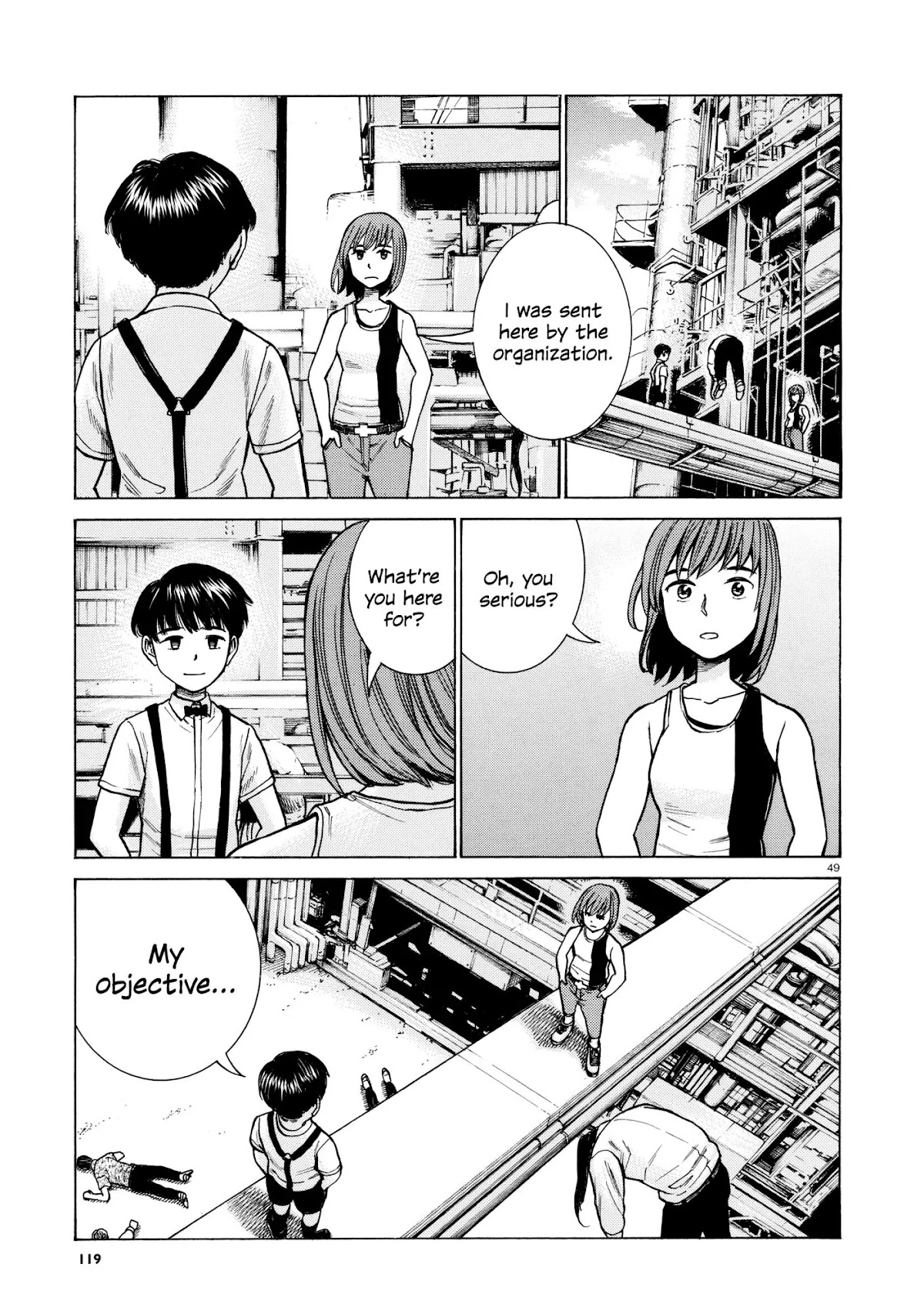 Hinamatsuri Chapter 68 page 48 - Chapter 68: Three year punch