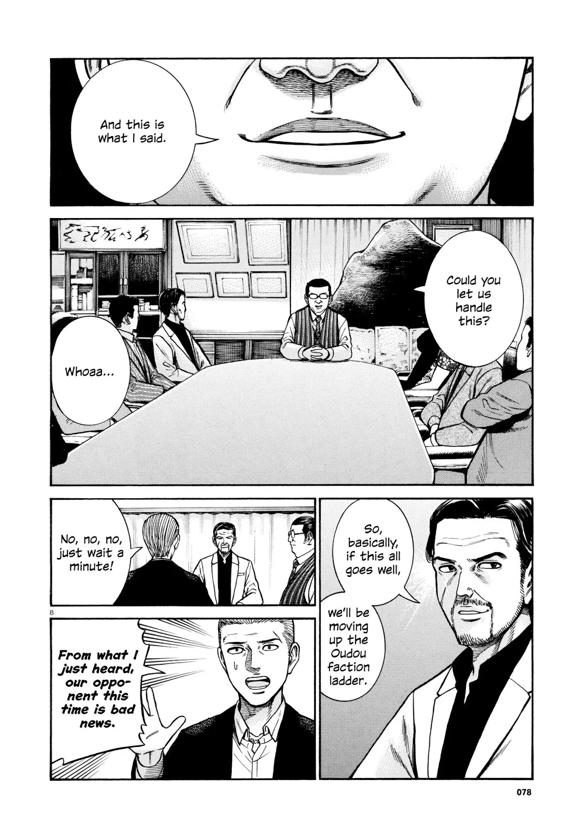 Hinamatsuri Chapter 68 page 8 - Chapter 68: Three year punch