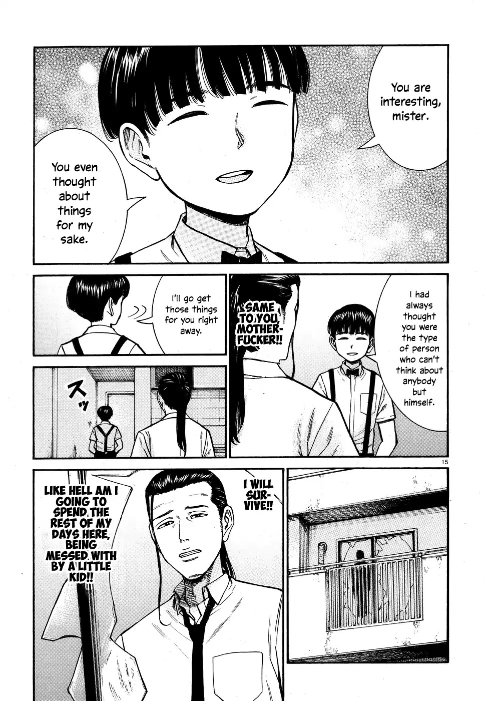 Hinamatsuri Chapter 72 page 15 - Chapter 72: Tsuda Maski - A Record of His Escape and Growth