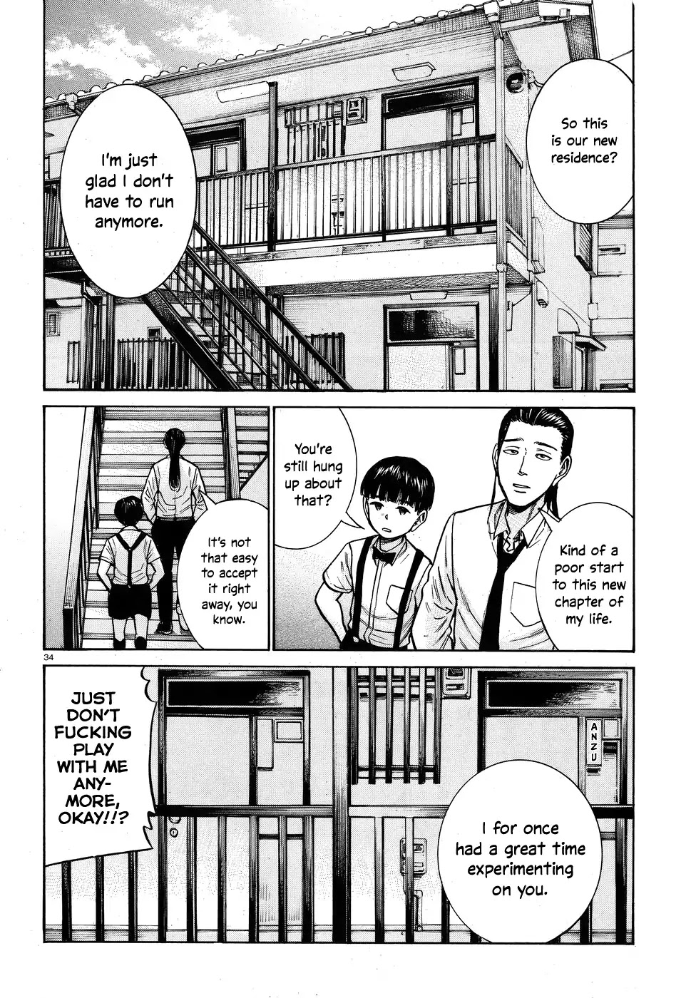 Hinamatsuri Chapter 72 page 34 - Chapter 72: Tsuda Maski - A Record of His Escape and Growth
