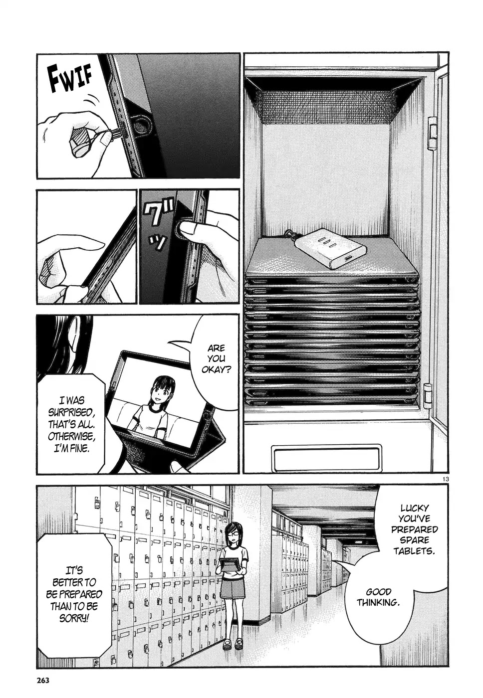 Hinamatsuri Chapter 82 page 13 - Chapter 82: Tablet Mishima Hitomi!