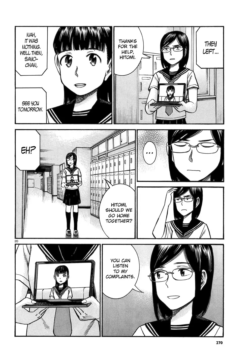 Hinamatsuri Chapter 82 page 20 - Chapter 82: Tablet Mishima Hitomi!