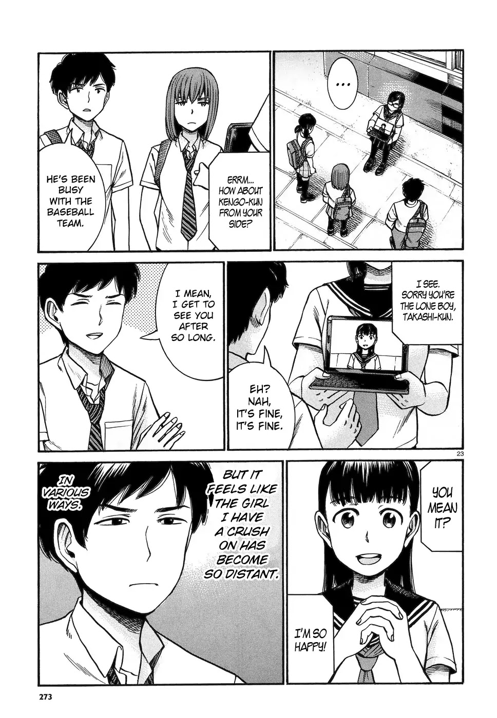 Hinamatsuri Chapter 82 page 23 - Chapter 82: Tablet Mishima Hitomi!