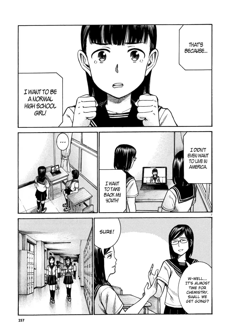 Hinamatsuri Chapter 82 page 7 - Chapter 82: Tablet Mishima Hitomi!
