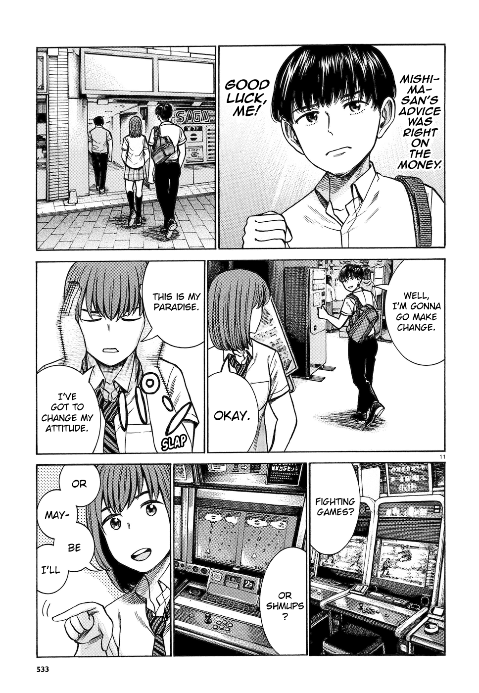 Hinamatsuri Chapter 83 page 11 - Chapter 83: The Silent Superhuman Showdown
