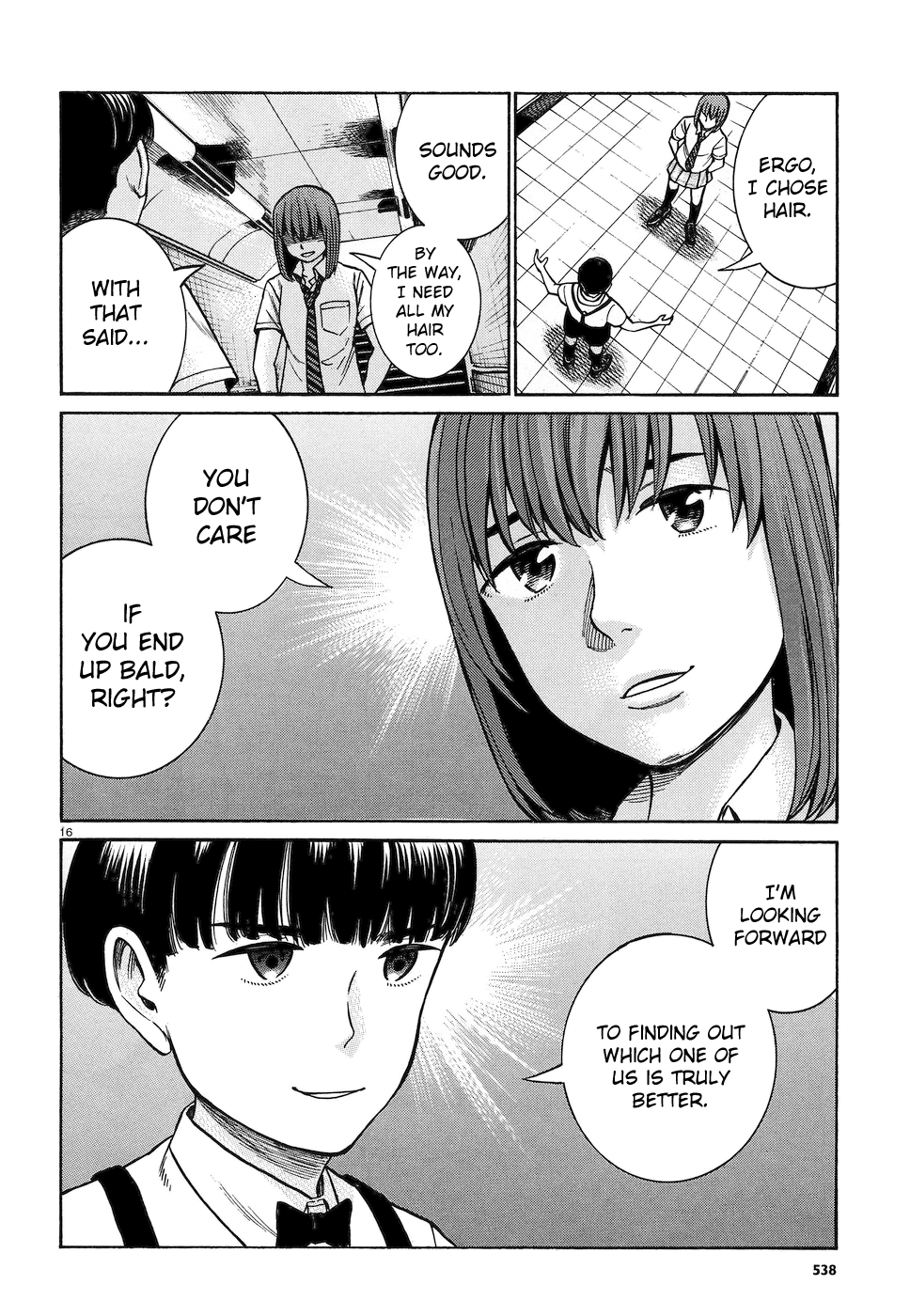 Hinamatsuri Chapter 83 page 16 - Chapter 83: The Silent Superhuman Showdown