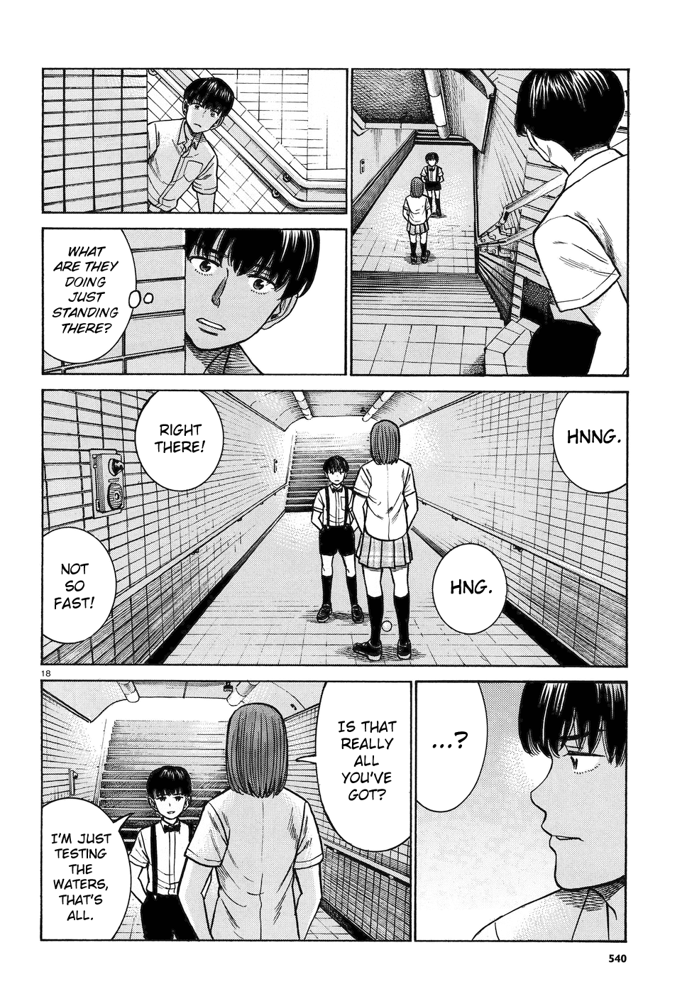 Hinamatsuri Chapter 83 page 18 - Chapter 83: The Silent Superhuman Showdown