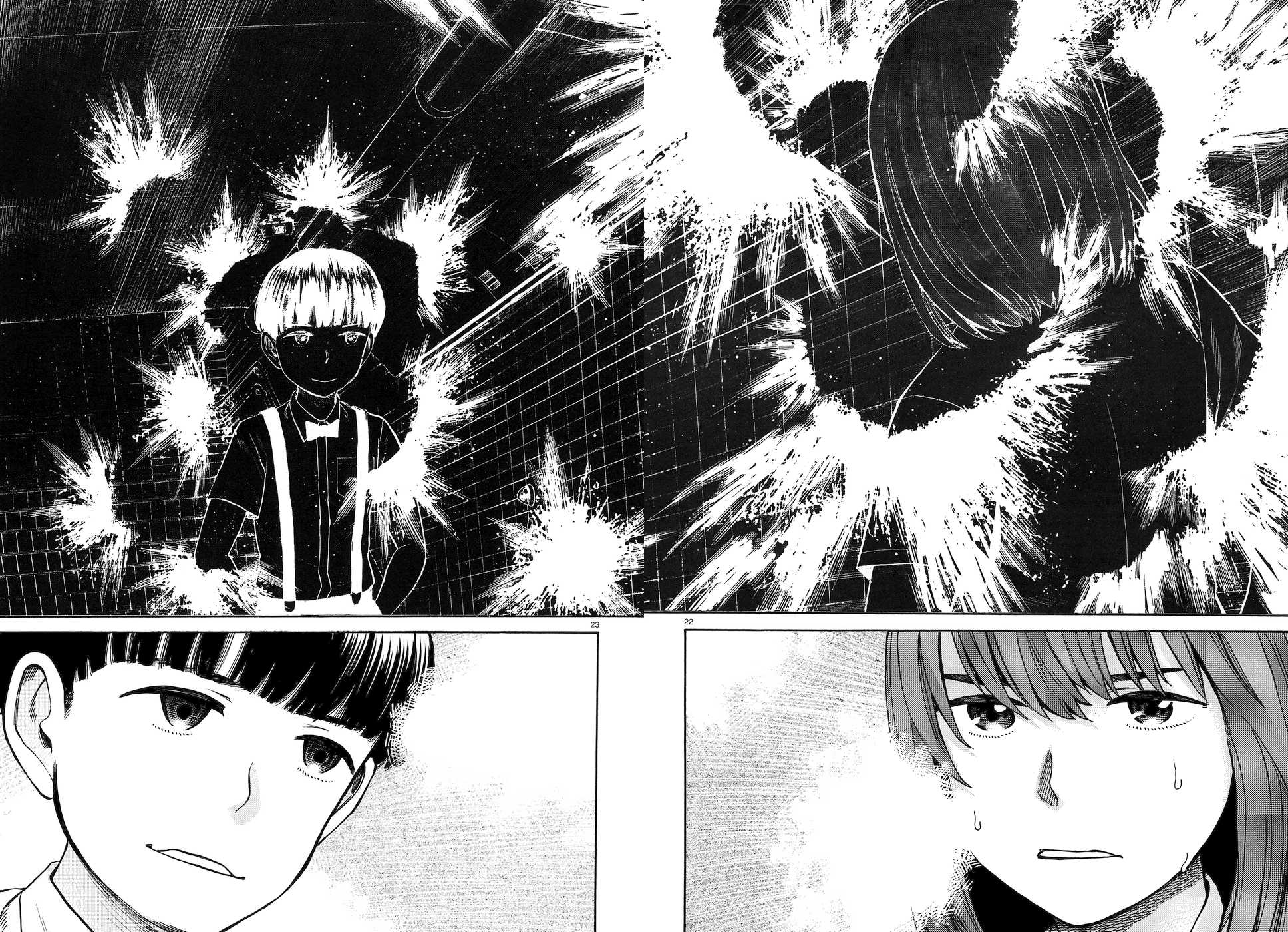 Hinamatsuri Chapter 83 page 22 - Chapter 83: The Silent Superhuman Showdown