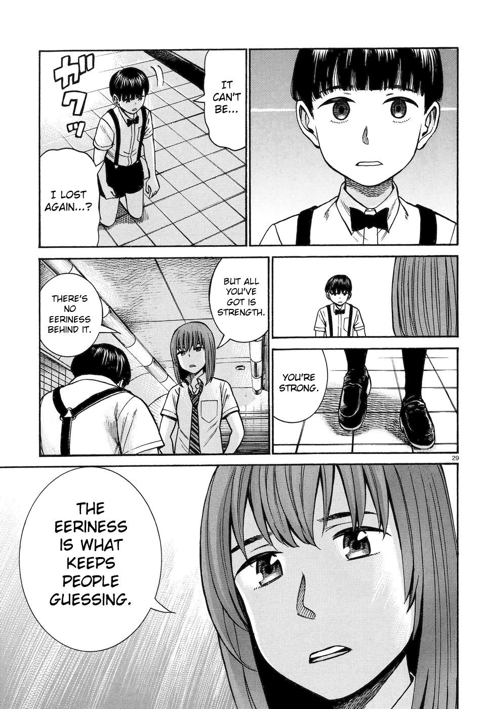 Hinamatsuri Chapter 83 page 28 - Chapter 83: The Silent Superhuman Showdown