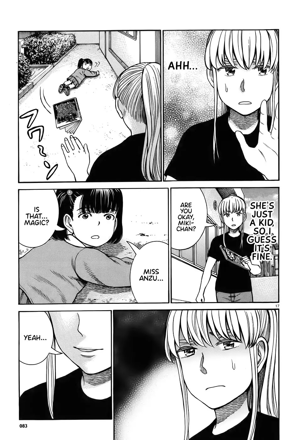 Hinamatsuri Chapter 86 page 17 - Chapter 86: Anzu the wizard.