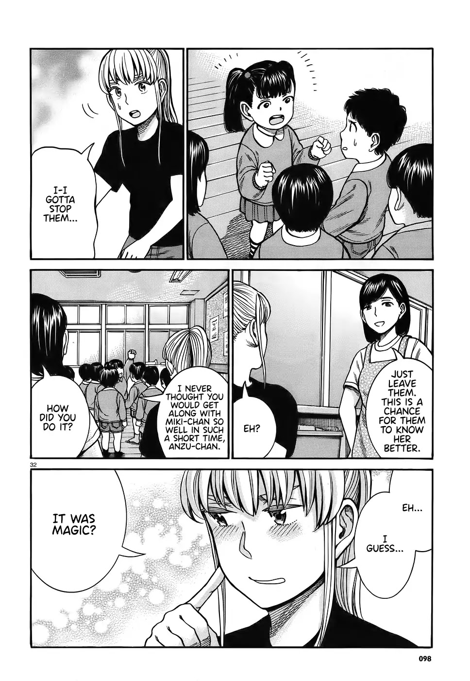Hinamatsuri Chapter 86 page 32 - Chapter 86: Anzu the wizard.