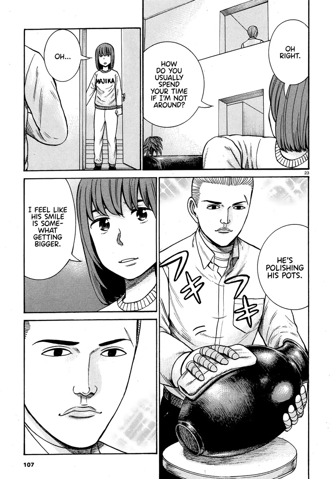 Hinamatsuri Chapter 89 page 23 - Chapter 89: This is how I play with dolls