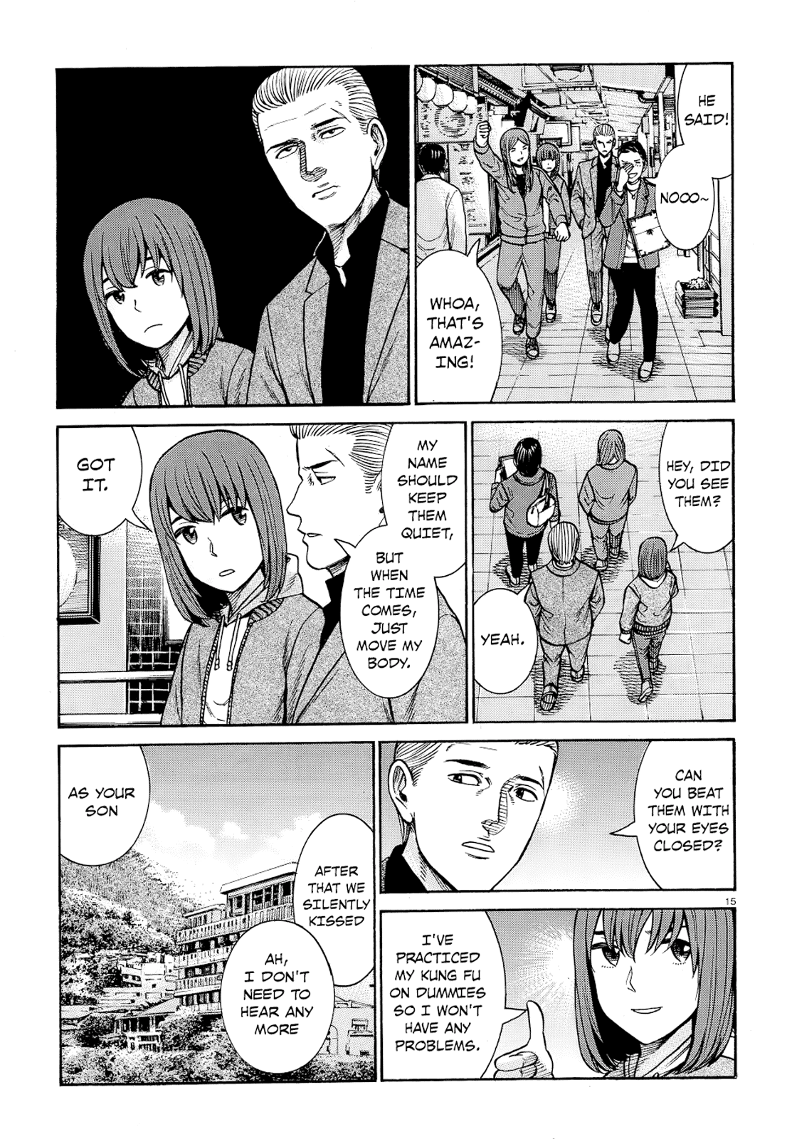 Hinamatsuri Chapter 91 page 15 - Chapter 91: Family Vacations are Difficult