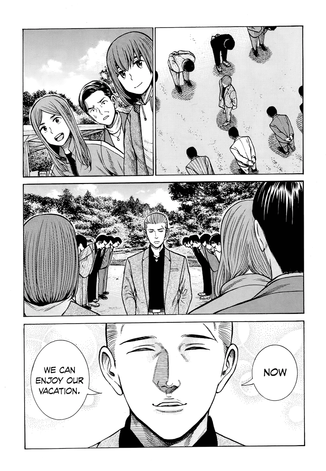 Hinamatsuri Chapter 91 page 35 - Chapter 91: Family Vacations are Difficult