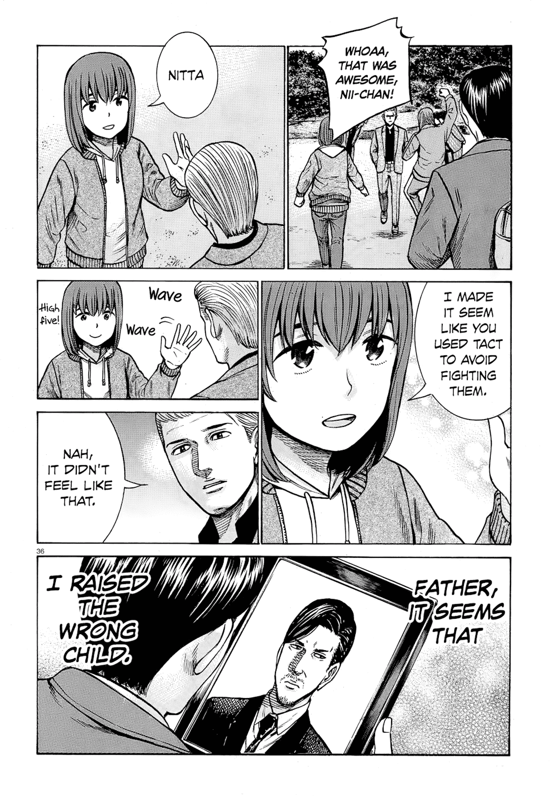 Hinamatsuri Chapter 91 page 36 - Chapter 91: Family Vacations are Difficult
