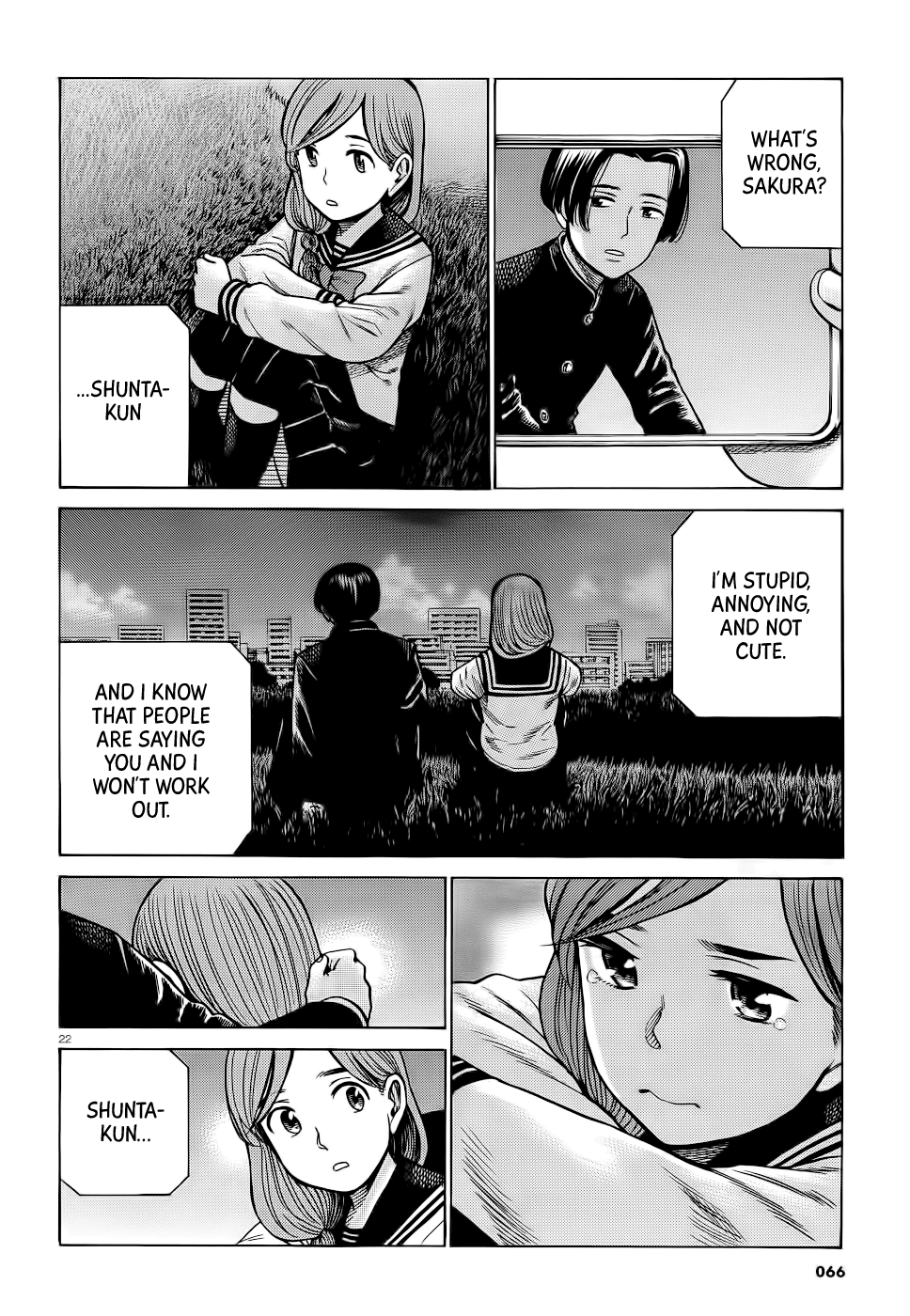 Hinamatsuri Chapter 93 page 22 - Chapter 93: Mishima Hitomi's great sleepover operation.