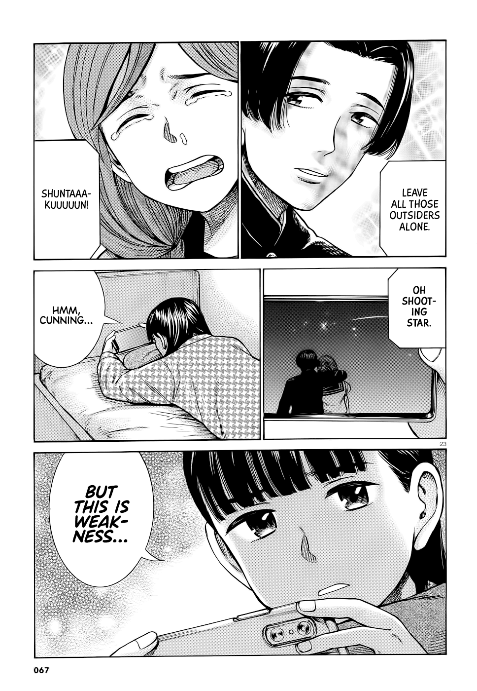 Hinamatsuri Chapter 93 page 23 - Chapter 93: Mishima Hitomi's great sleepover operation.