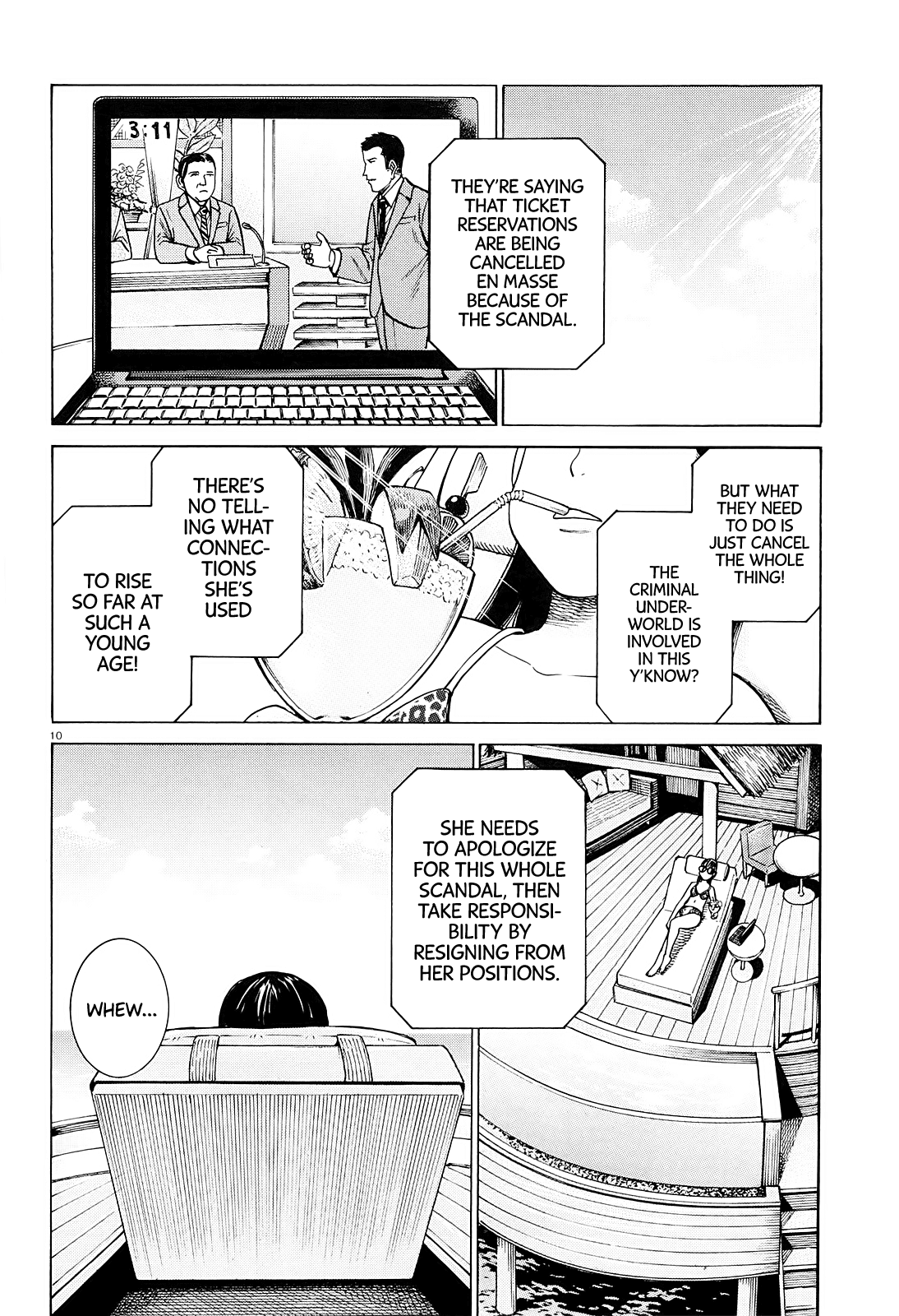 Hinamatsuri Chapter 94 page 10 - Chapter 94: A Woman Indulging in Money, Power, and Status.