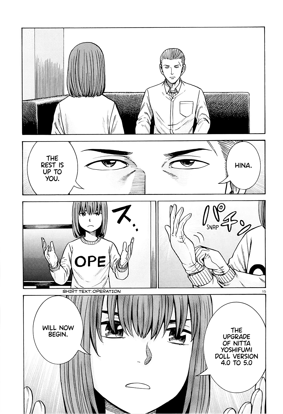 Hinamatsuri Chapter 94 page 15 - Chapter 94: A Woman Indulging in Money, Power, and Status.