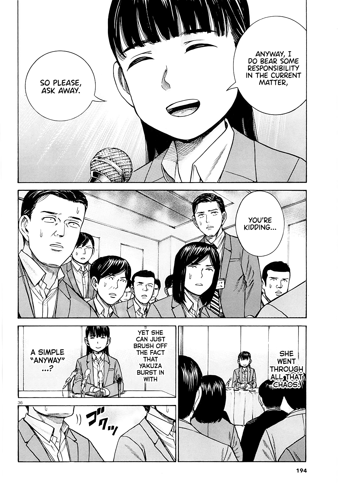 Hinamatsuri Chapter 94 page 36 - Chapter 94: A Woman Indulging in Money, Power, and Status.