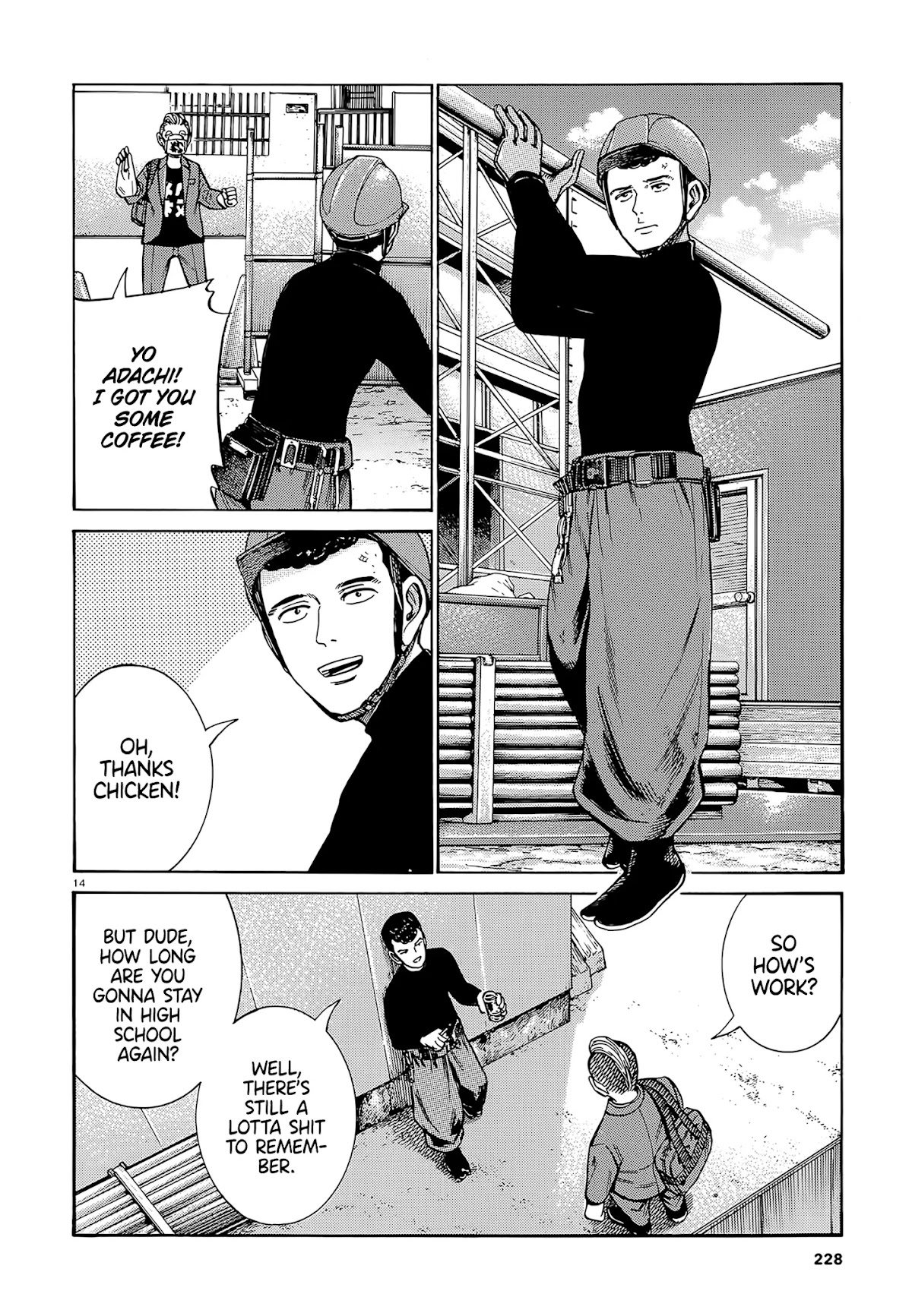 Hinamatsuri Chapter 99 page 14 - Chapter 99: Life Since Then (Part 1)