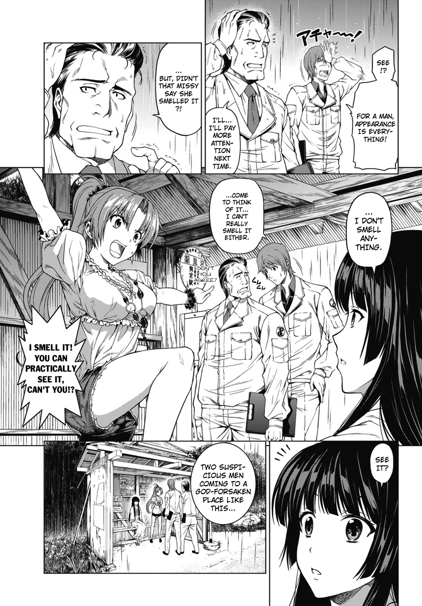 Hinamizawa Teiryuujo - Higurashi no Naku Koro ni Genten Chapter 1.2 page 13 - Chapter 1 v2 : Sound of Rainfall