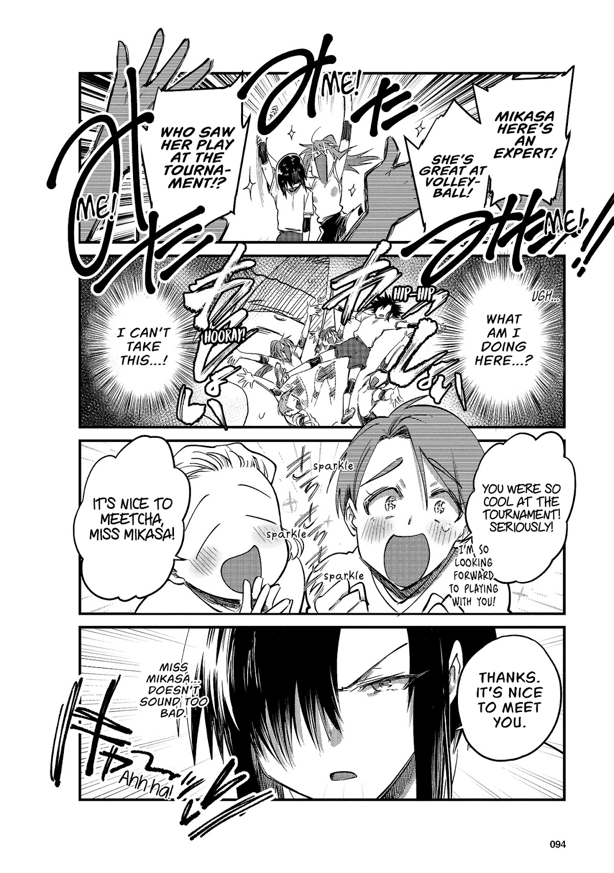 Hinata and Mikasa Chapter 8 page 3 - Chapter 8
