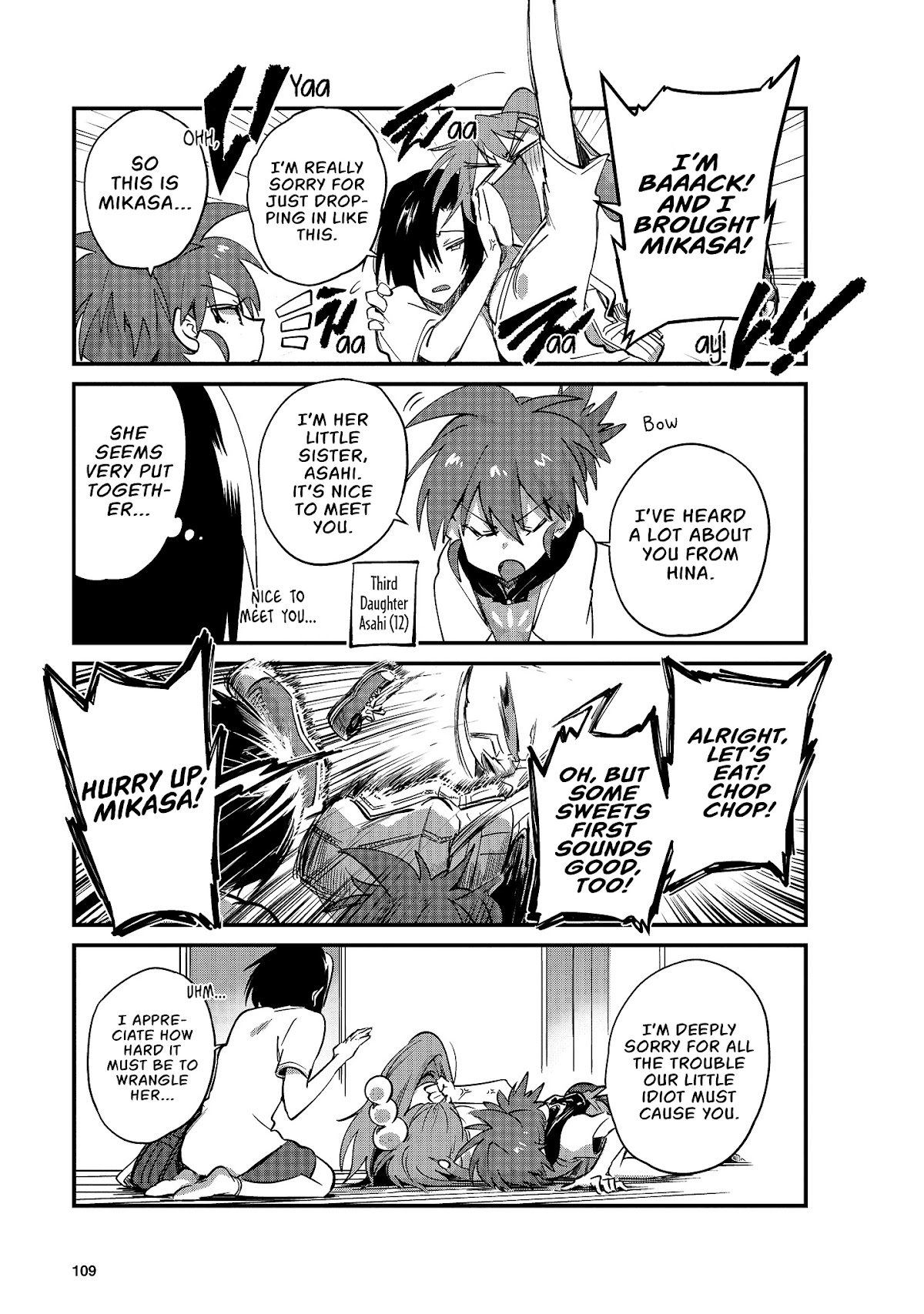 Hinata and Mikasa Chapter 9 page 4 - Chapter 9