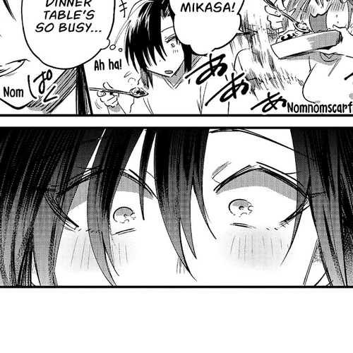 Hinata and Mikasa Chapter 9 cover