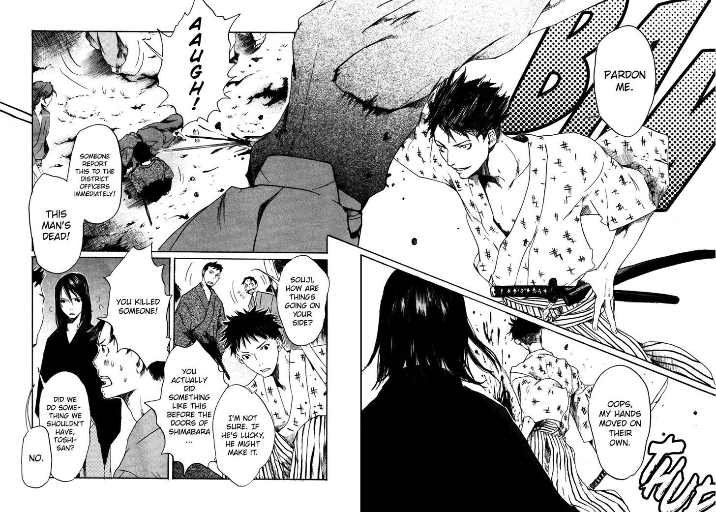 Hinata no Ookami - Shinsengumi Kidan Chapter 1 page 36 - Chapter 1 : Prologue