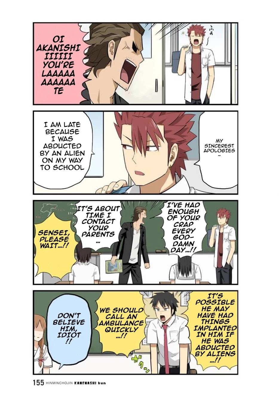 Hinmin Choujin Kanenashi-kun Chapter 13 page 2 - Chapter 13