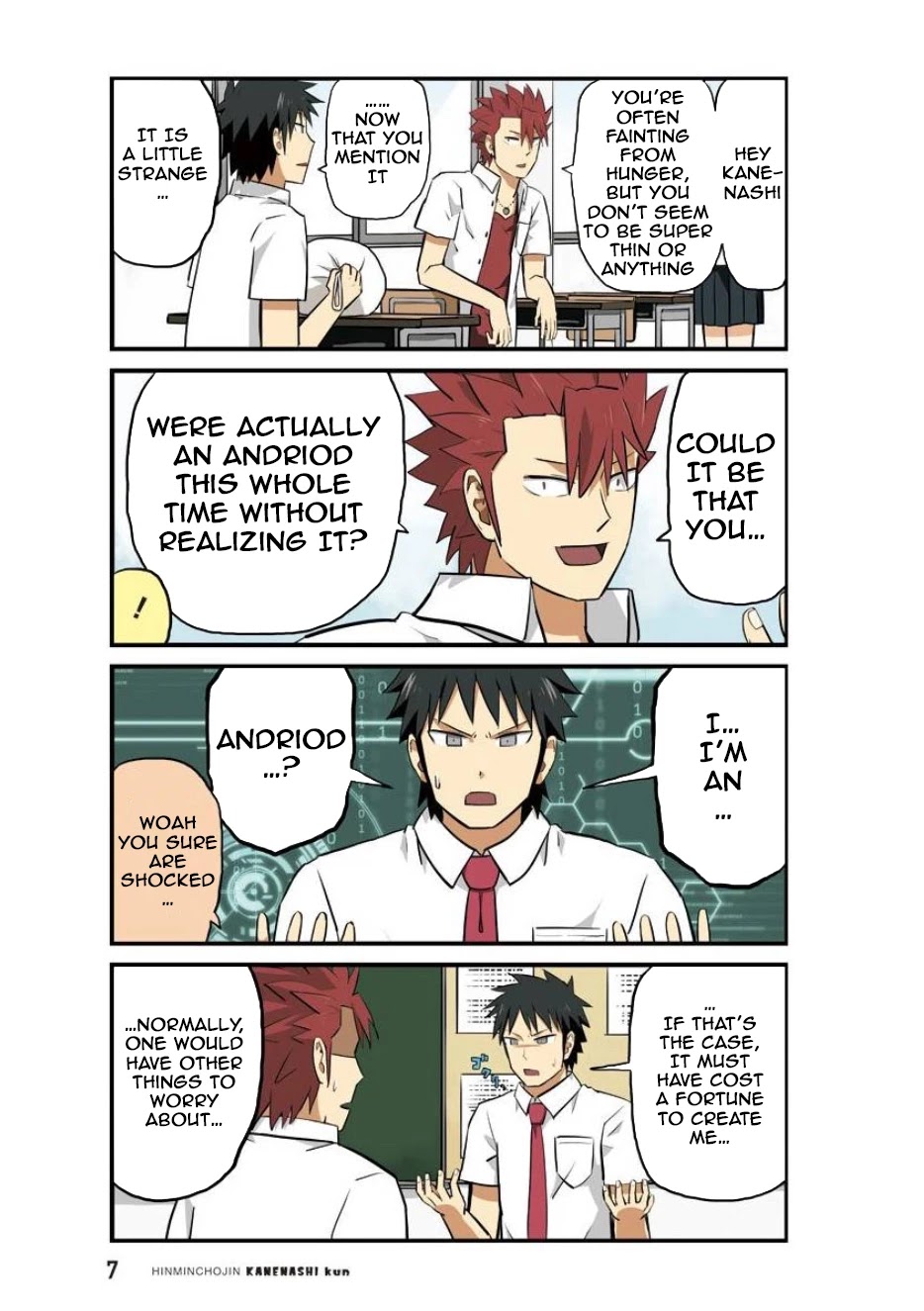 Hinmin Choujin Kanenashi-kun Chapter 14 page 8 - Chapter 14