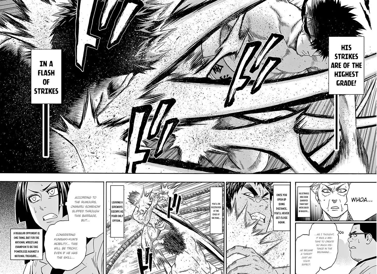 Hinomaru Zumou Chapter 102 page 12 - Chapter 102: Oodenta Mitsuyo Vs Kunisaki Chihiro