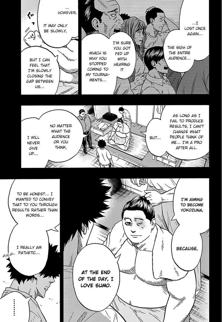 Hinomaru Zumou Chapter 103 page 15 - Chapter 103: Oodenta Mitsuyo Vs Kunisaki Chihiro 2