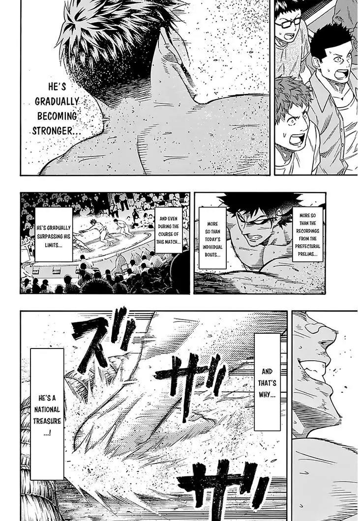 Hinomaru Zumou Chapter 103 page 19 - Chapter 103: Oodenta Mitsuyo Vs Kunisaki Chihiro 2