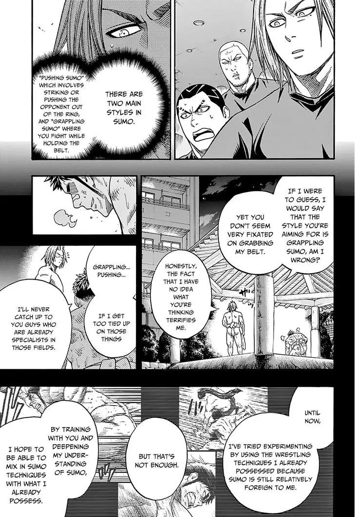 Hinomaru Zumou Chapter 104 page 13 - Chapter 104: Oodenta Mitsuyo VS.........