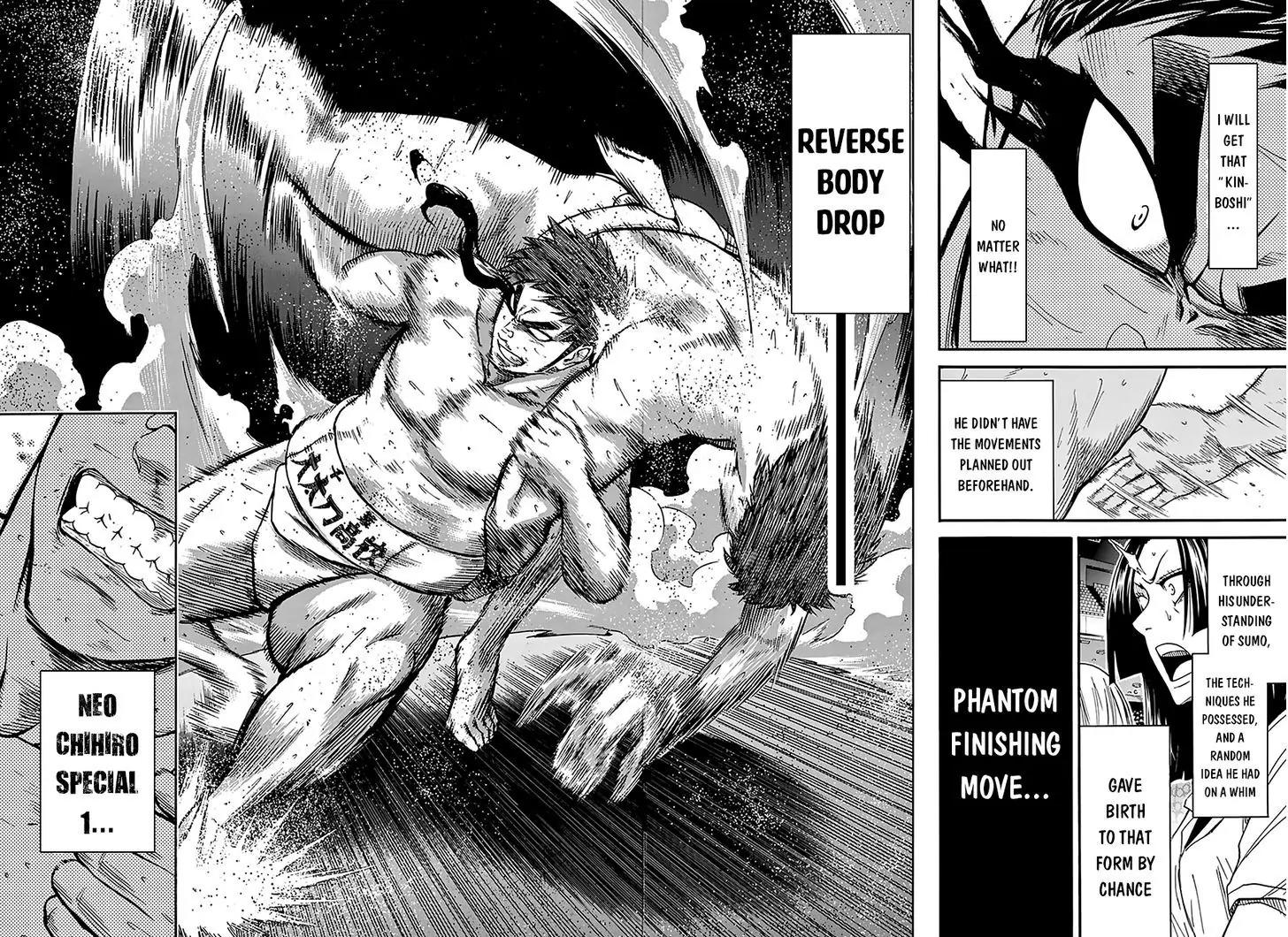 Hinomaru Zumou Chapter 104 page 16 - Chapter 104: Oodenta Mitsuyo VS.........