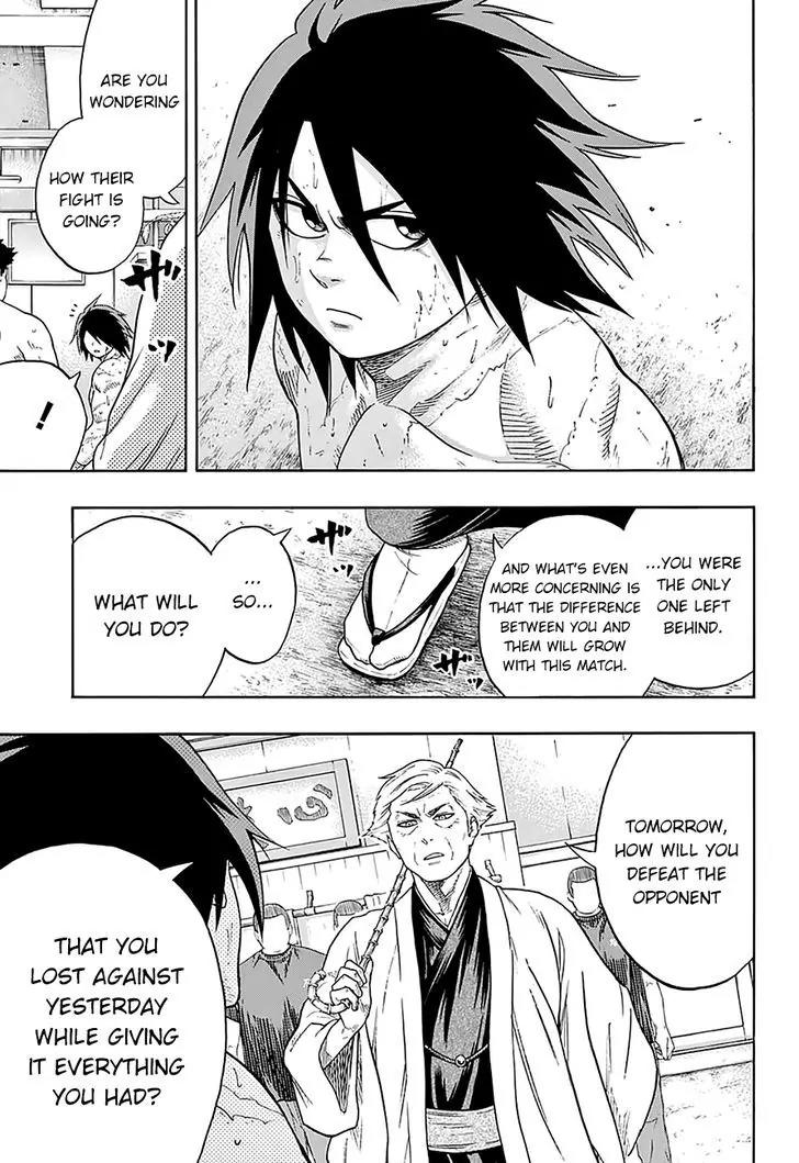 Hinomaru Zumou Chapter 110 page 15 - Chapter 110: Doujikiri Yasutsuna Vs Kusanagi no Tsurugi