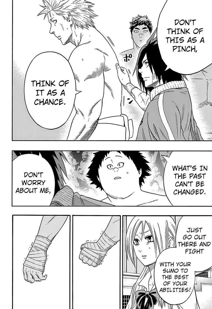 Hinomaru Zumou Chapter 123 page 14 - Chapter 123: Within a Weak Mind Lies a Strong Will