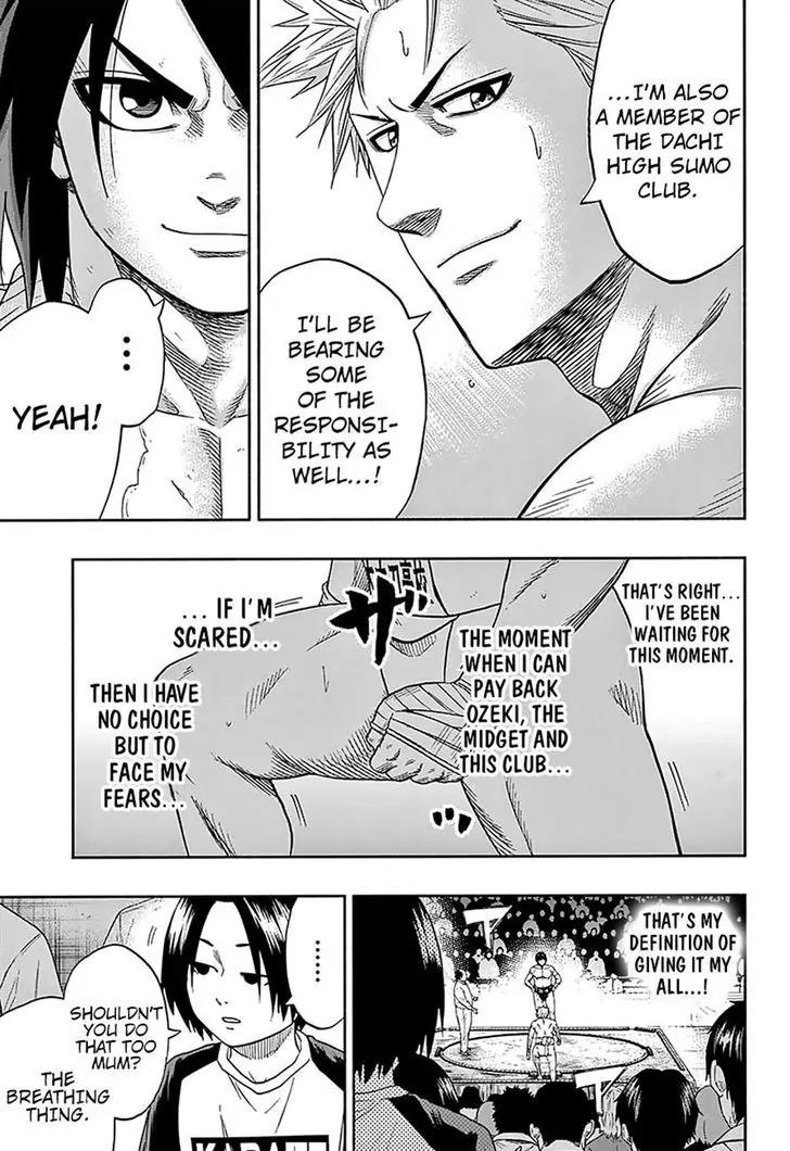 Hinomaru Zumou Chapter 123 page 17 - Chapter 123: Within a Weak Mind Lies a Strong Will