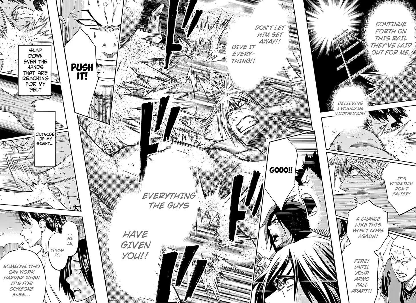 Hinomaru Zumou Chapter 126 page 13 - Chapter 126: Kind towards others, but towards himself...