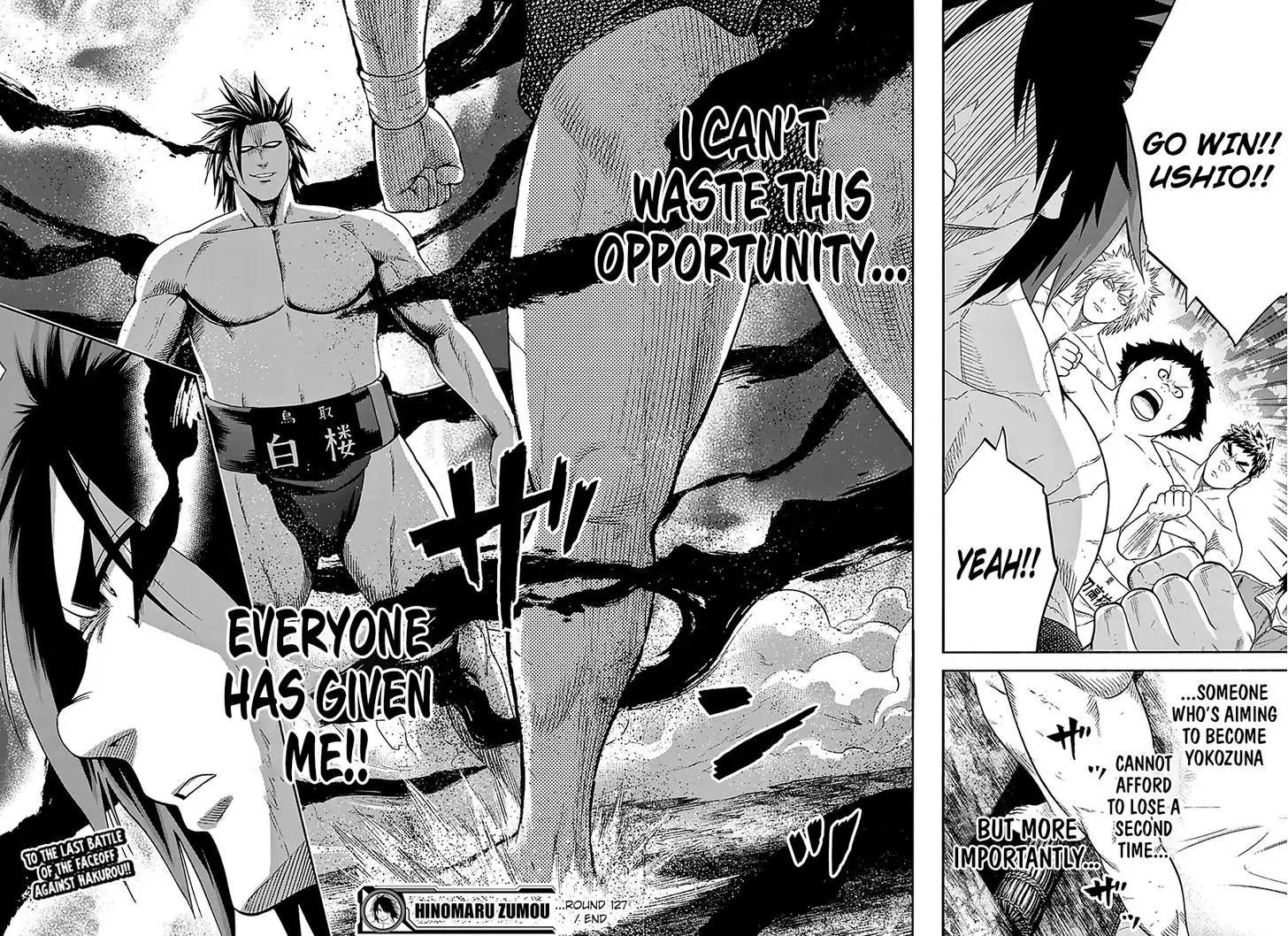 Hinomaru Zumou Chapter 127 page 20 - Chapter 127: Onimaru Kunitsuna vs Doujikiri Yasutsuna, take two