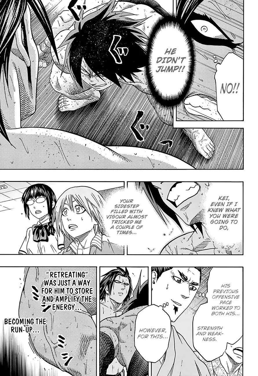Hinomaru Zumou Chapter 129 page 15 - Chapter 129: Onimaru Kunitsuna Vs Doujikiri Yasutsuna, take two 3
