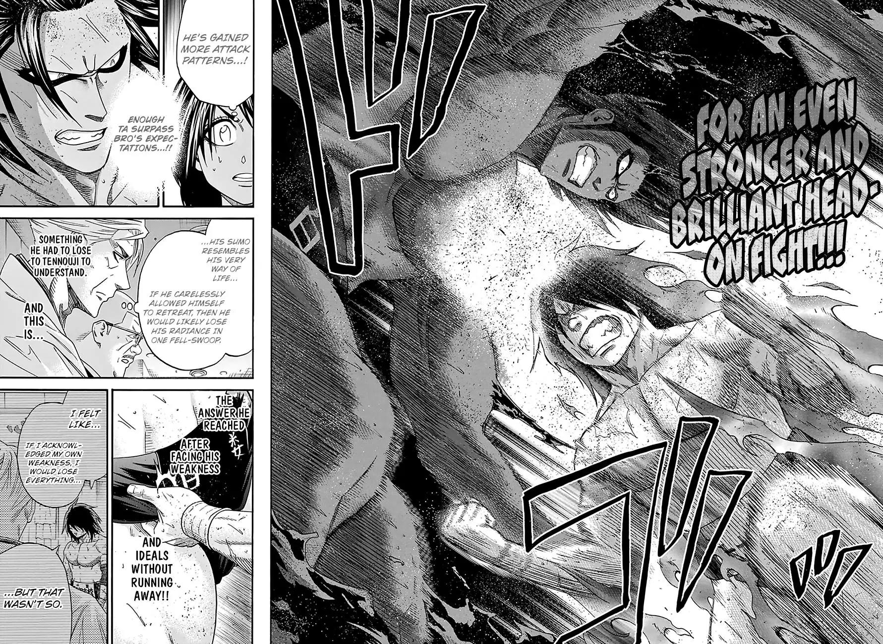 Hinomaru Zumou Chapter 129 page 16 - Chapter 129: Onimaru Kunitsuna Vs Doujikiri Yasutsuna, take two 3