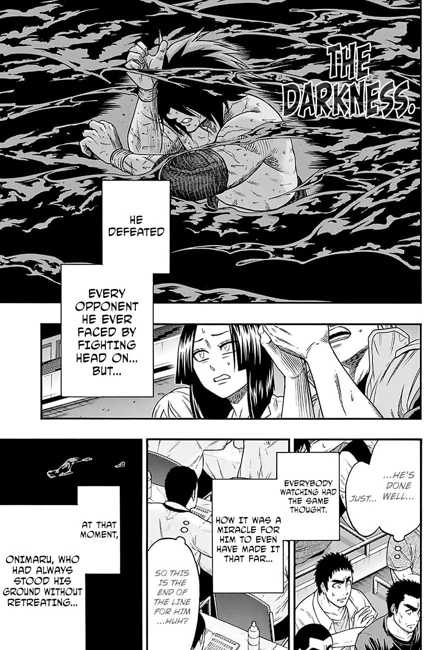 Hinomaru Zumou Chapter 129 page 7 - Chapter 129: Onimaru Kunitsuna Vs Doujikiri Yasutsuna, take two 3