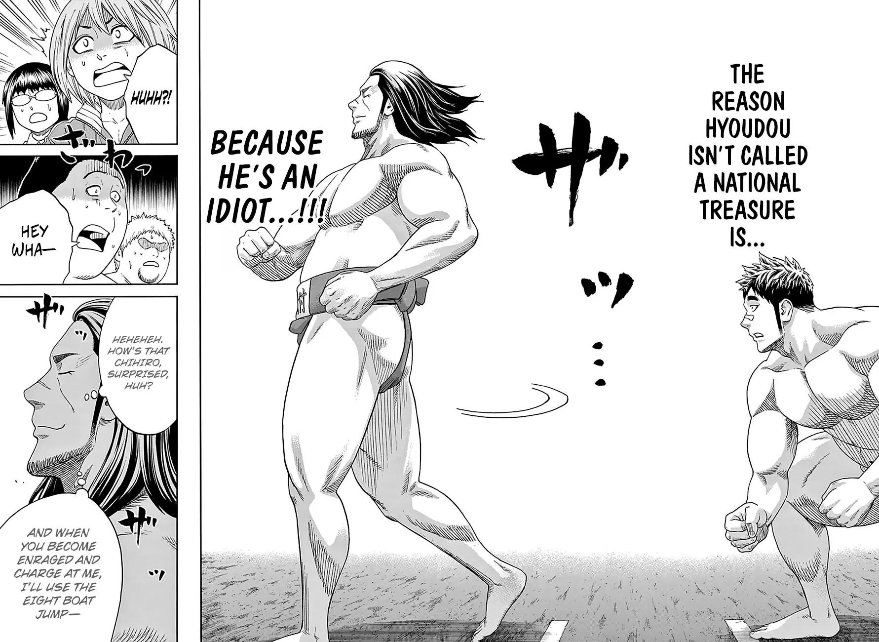 Hinomaru Zumou Chapter 134 page 15 - Chapter 134: Idiot and Idiot