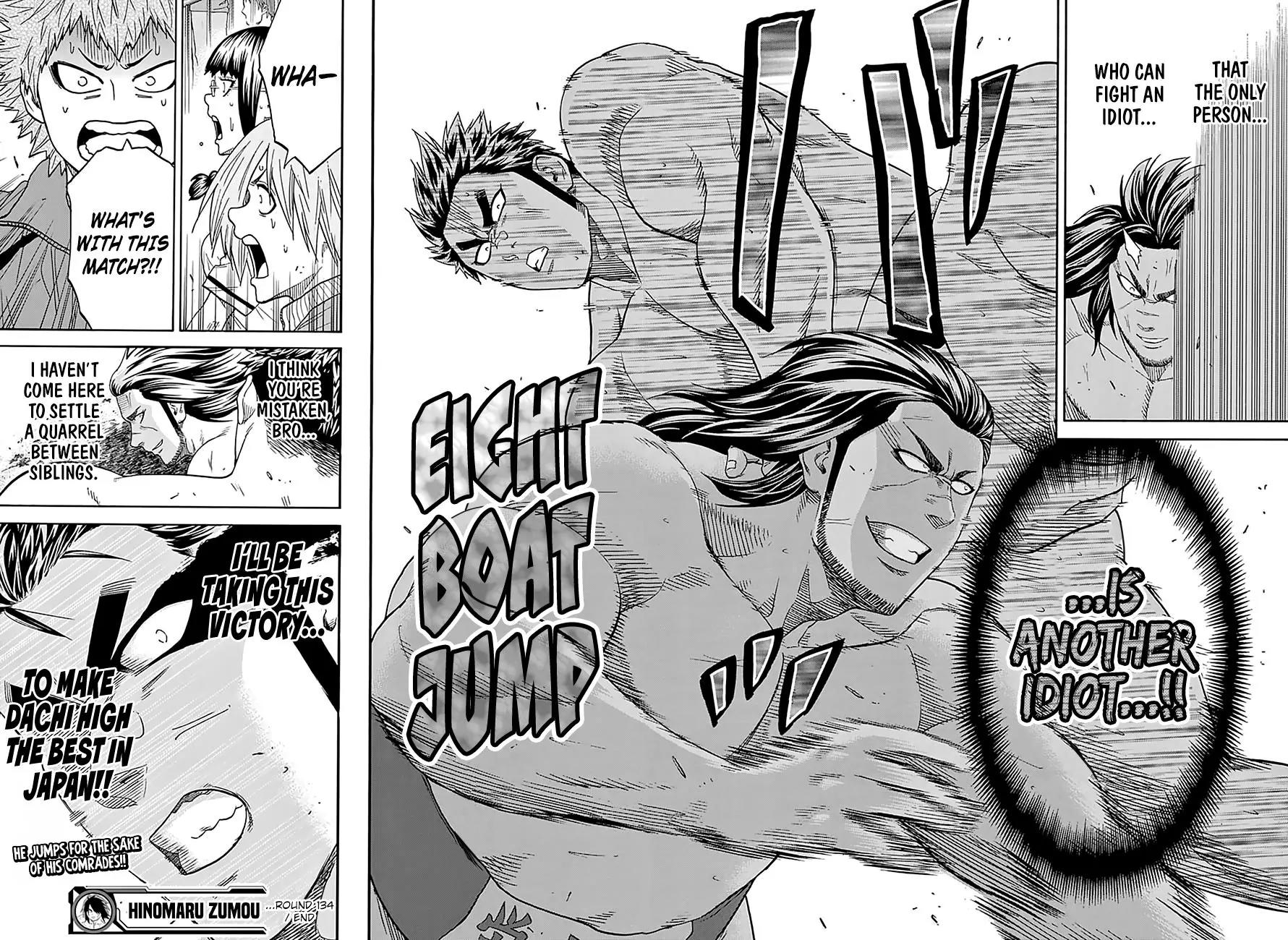 Hinomaru Zumou Chapter 134 page 18 - Chapter 134: Idiot and Idiot