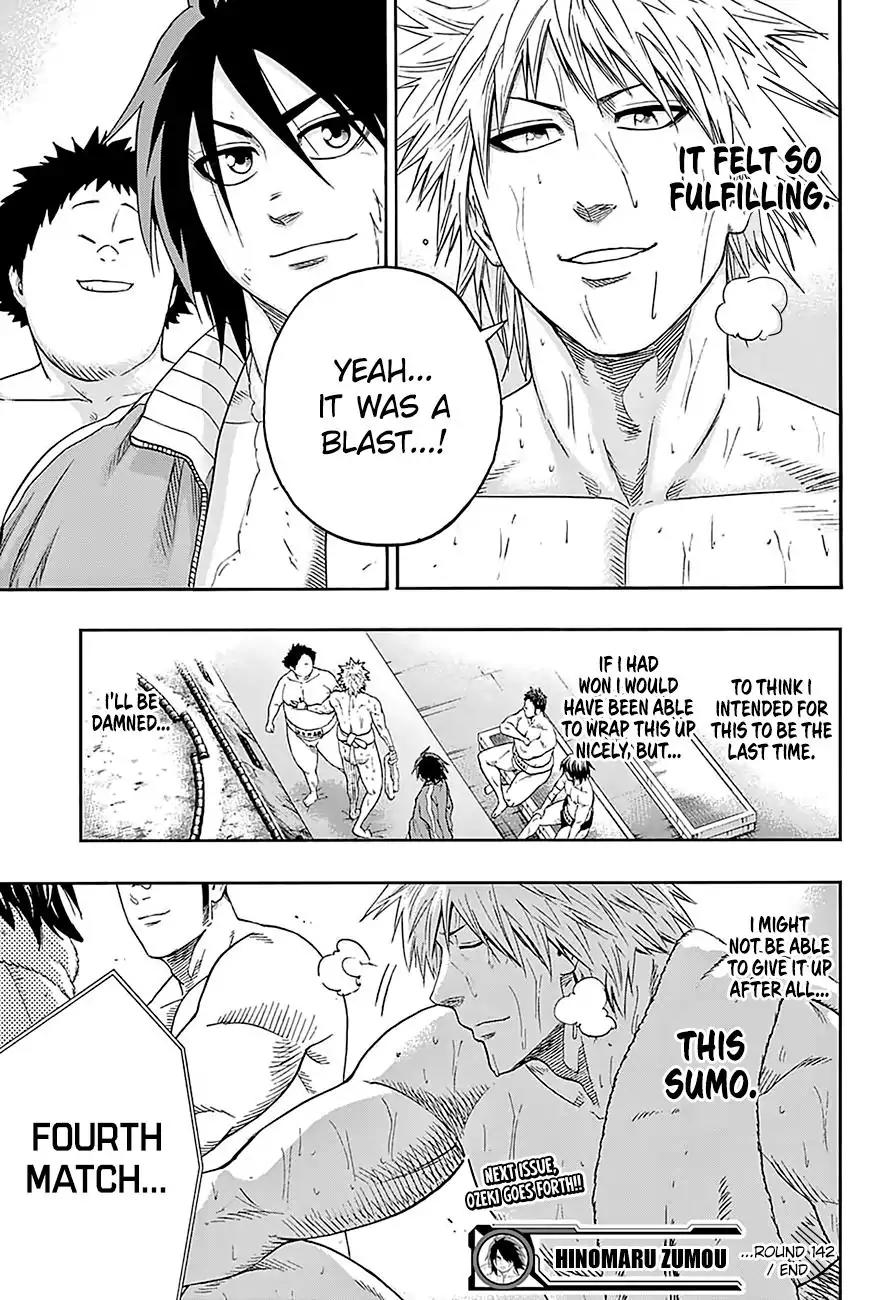 Hinomaru Zumou Chapter 142 page 19 - Chapter 142: How was it...?