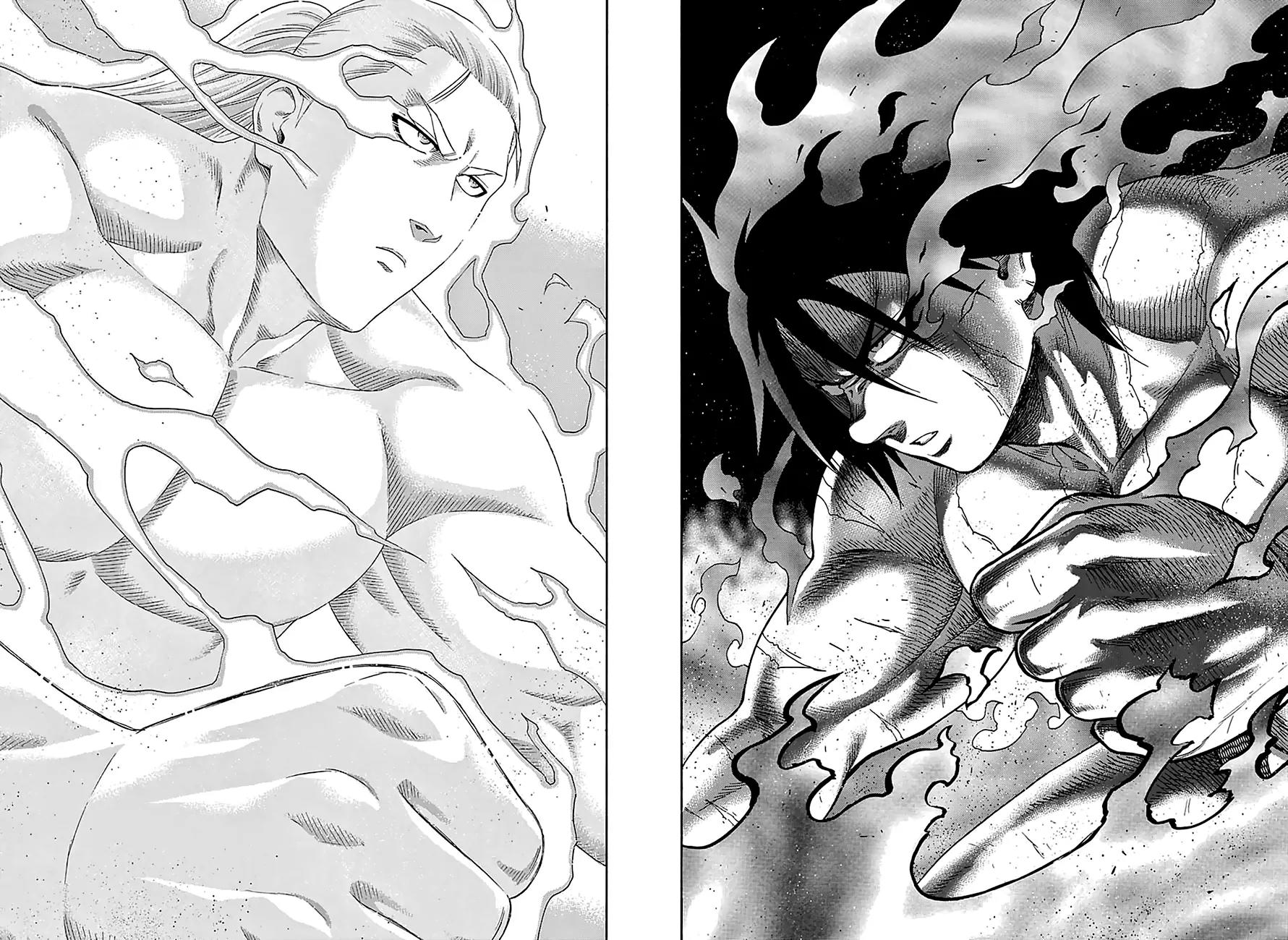 Hinomaru Zumou Chapter 145 page 17 - Chapter 145: Onimaru Kunitsuna Vs Kusanagi No Tsurugi, Take two