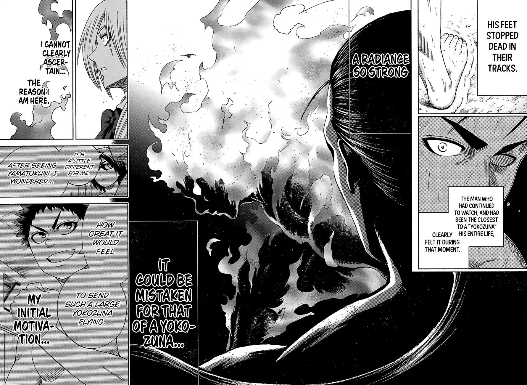 Hinomaru Zumou Chapter 149 page 16 - Chapter 149: Onimaru Kunitsuna Vs Kusanagi no Tsurugi, Awakening